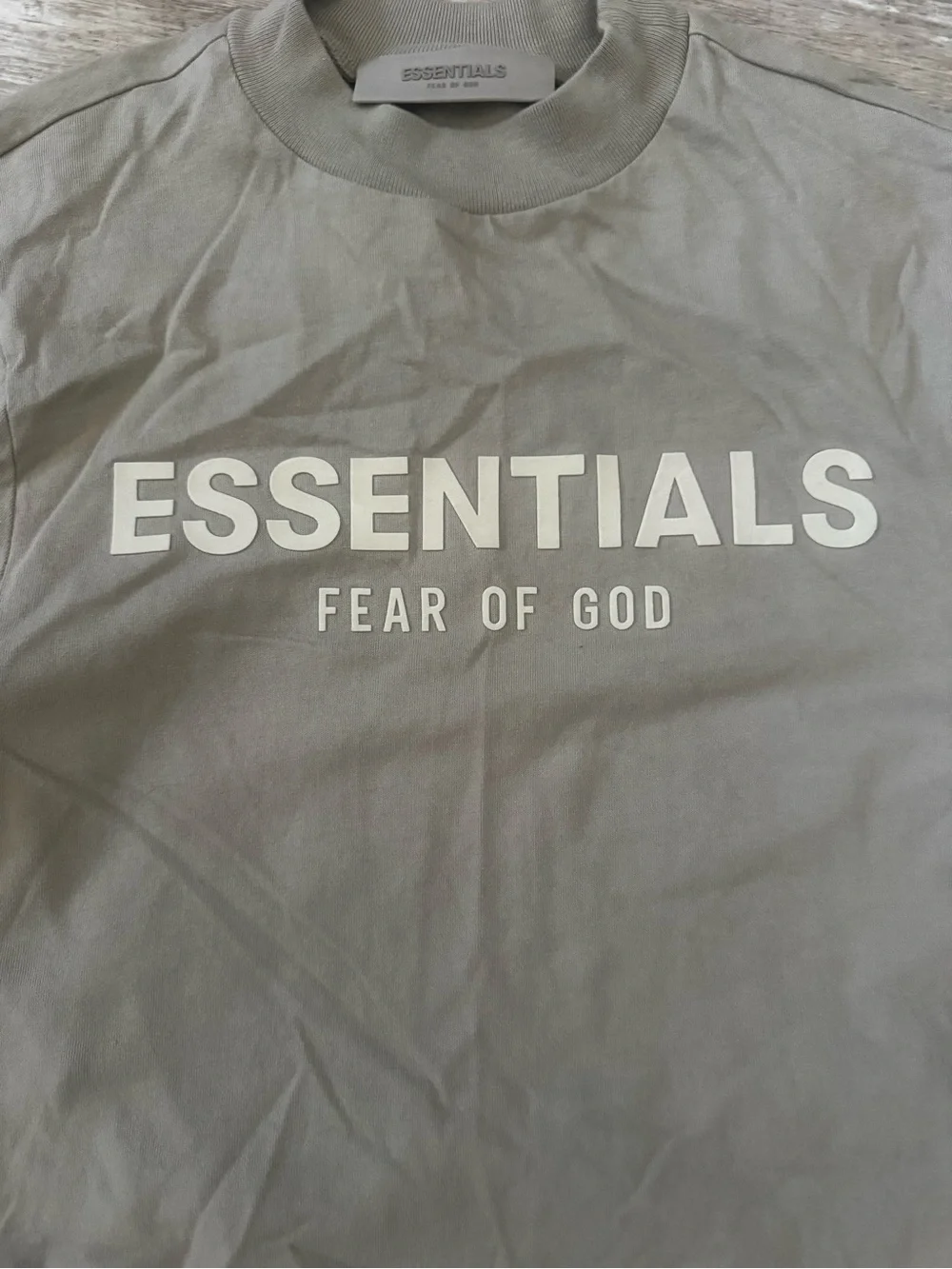 Fear of God Essentials Olive Green Kids Dress